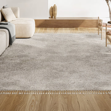 Mercer Shag Plush Tassel Area Rug
